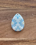 Floral egg - blue
